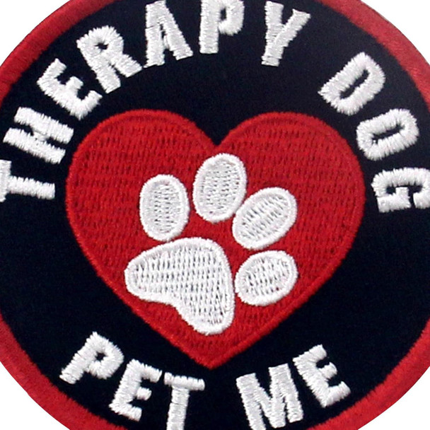Therapy Dog Pet Me Emotional Support Service Dog Morale Tactical Patch Embroidered Badge Fastener Hook & Loop Emblem Therapy Dog Pet Me Emotional Support Service Dog Morale Tactical Patch Embroidered Badge Fastener Hook & Loop Emblem