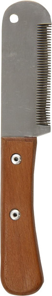 6-Inch Stripping Knife, Wooden Handle Medium Teeth, 3-Inch Blade, Hardened Stainless Steel
