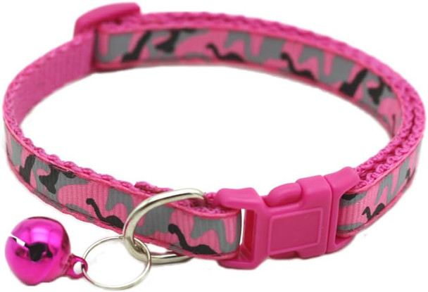 Camouflage Cat Collar With Bells - Roseo Camouflage Cat Collar With Bells - Roseo