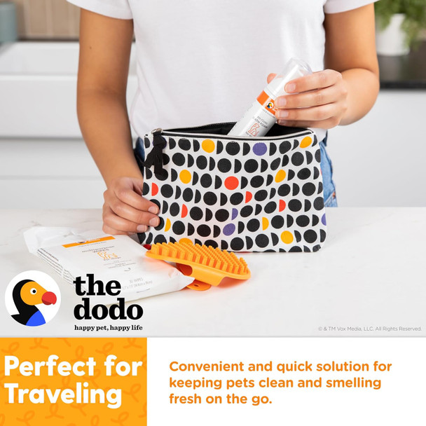 The Dodo All-In-One Dog Grooming Kit, Includes No Rinse Bath Foam, Wipes, And Wet/Dry Brush Vegan, Cruelty- And Contains No Dea, Mea, Sls Or Parabens