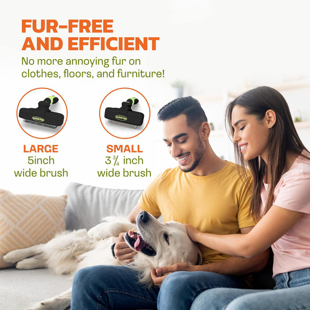 Self Cleaning Dog Brush For Shedding Slicker Brush Cat Long Haired Pet Brush Grooming Deshedding Supplies - Medium To Large Pets