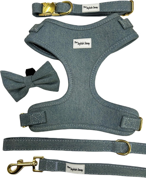 Victorian Vanguard Harness (Large, Blue Denim)