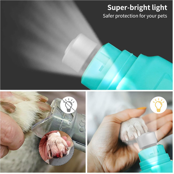 Toozey Dog Nail Grinder For Large Dogs, Real 12,000 Rpm & 3-Speed, With Dust Cap And Led Light, Professional Electric Dog Nail Trimmer For Medium & Small Dogs, Usb Rechargeable Pet Toenail Grinder