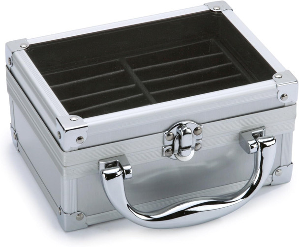 Top Performance Professional Clipper Blade Cases — Durable Aluminum Clipper Blade Cases For Professional Groomers, Chrome