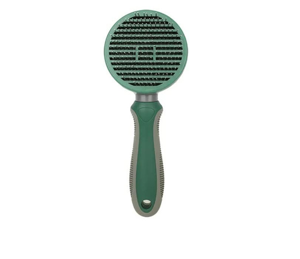 Pet Grooming Tool Needle Brush, Self Cleaning Slicker Brushes For Pet Grooming, Remove Undercoat,Proven Grooming Tools For Dogs Cats And Other Animals (Straight Needle - Green)