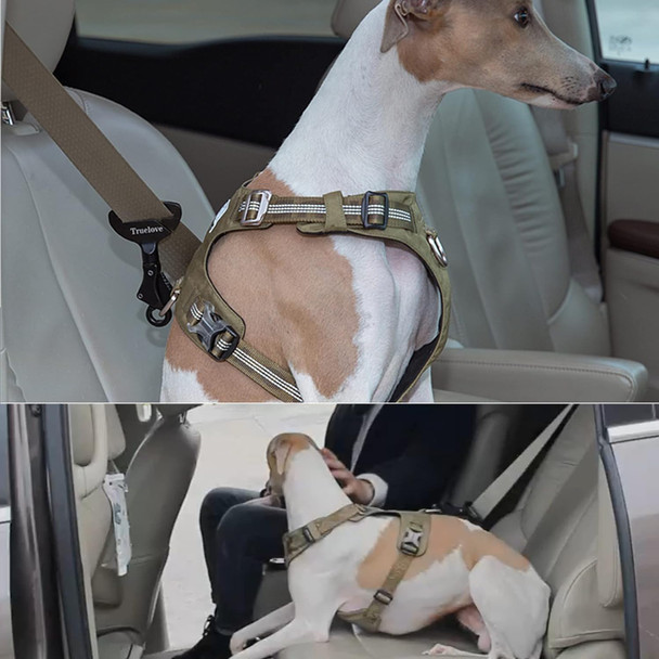 Truelove Vehicle Seat Belt Safety Buckle Lock, Dog Seat Belt Clip Universal Dog Car Restraint - Dog Seatbelt Lock - Portable Vehicle Seatbelt Harness For Pet Car Travel