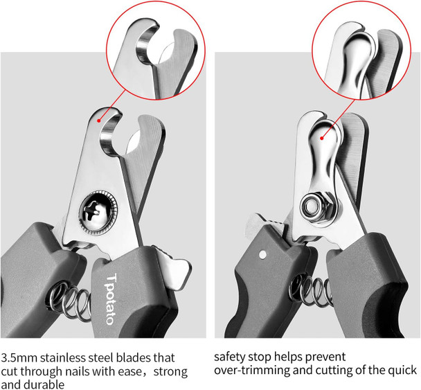 Dog Nail Clippers,Dog Nail Trimmers For Large Breed Dog With Quick Sensor,Safari Professional Cat Nail Clipper With Safety Guard And Nail File.
