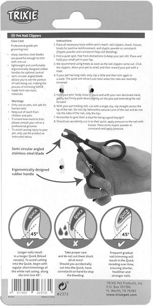 Trixie Pet Grooming Nail Clippers, For Small Dogs, Cats, And Small Animals 3 (8Cm)