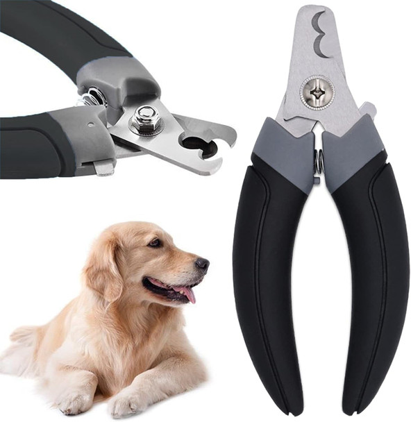 Dog Nail Clippers And Trimmer With Safety Guard, Two Trim Edges Of Different Sizes - Suitable For Small, Medium And Large Dogs, Multi-Pet Family