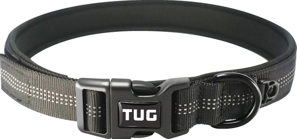 Tug Reflective And Soft Padded Dog Collar (Medium)