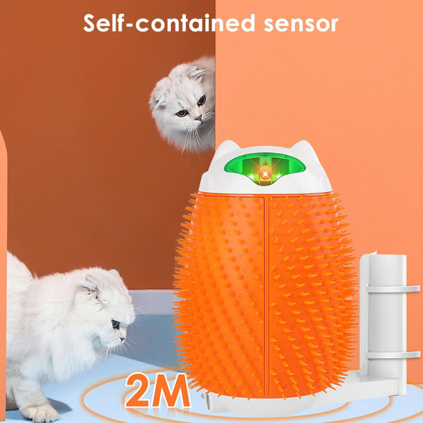 Electric Rotating Laser Cat Toy With Brushes - Wall Mounted Cat Toy:Cat Grooming Comb-Cat Brushes For Indoor Cats Shedding-Cat Massager-Interactive Cat Toy-Laser Cat Teaser Electric Rotating Laser Cat Toy With Brushes - Wall Mounted Cat Toy:Cat Grooming Comb-Cat Brushes For Indoor Cats Shedding-Cat Massager-Interactive Cat Toy-Laser Cat Teaser