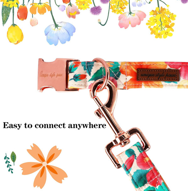 Unique Style Paws Cotton Dog Collar With Bow Floral Plaid Colorful Dog Collar With Bow Tie For Small Medium Large Dogs Pets S Unique Style Paws Cotton Dog Collar With Bow Floral Plaid Colorful Dog Collar With Bow Tie For Small Medium Large Dogs Pets S