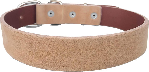 Monodog Premium Leather Dog Collar - Durable And Fashionable Straight Collar For Comfortable Control And Training (Small (9 3/4-12 1/5 (24-31Cm)), Tan)