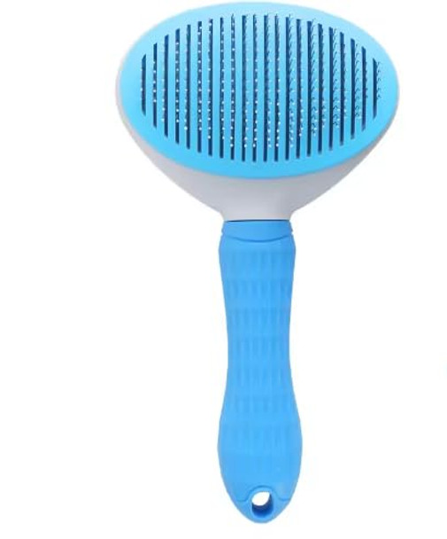 Dog & Cat Brush, Dog Brush For Shedding, Cat & Dog Grooming, Slicker Brush For Pets, Grooming Brushes For Long Short Haired Dogs Cats, Rake, Deshedding Brush, Blue