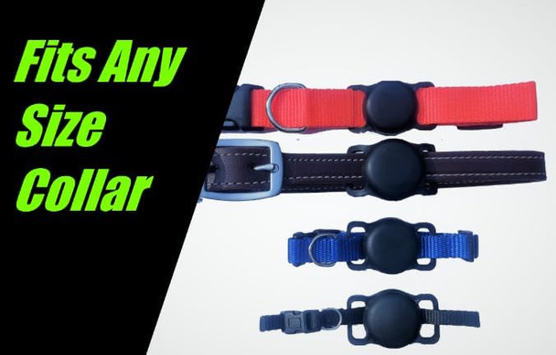 4 Pack - Airtag Dog Collar Holder Waterproof Air Tag Collar Attachment For Pet Safety Works With Iphone Gps Tracking Dog Cat Leash Harness Muzzle Hunting Packs Tether