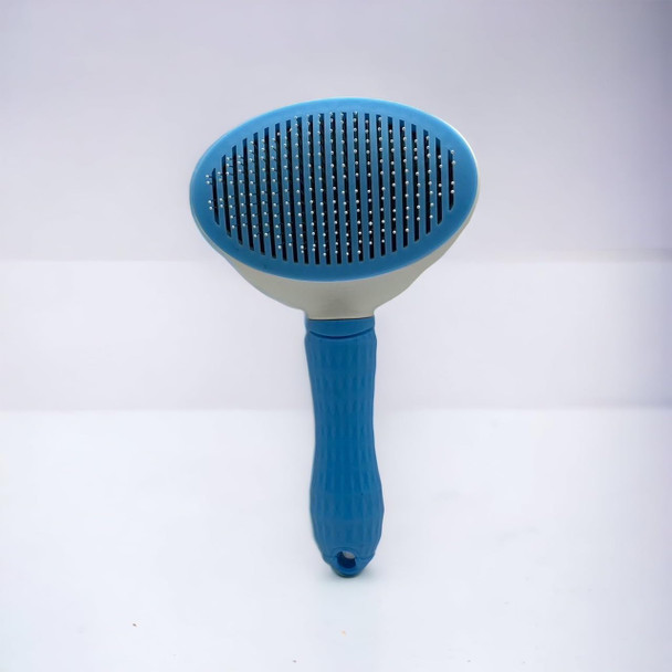 G'Day Self Cleaning Slicker Brush, Dog Brush & Cat Brush With Massage Particles, Removes Loose Hair & Tangles, Skin Friendly.