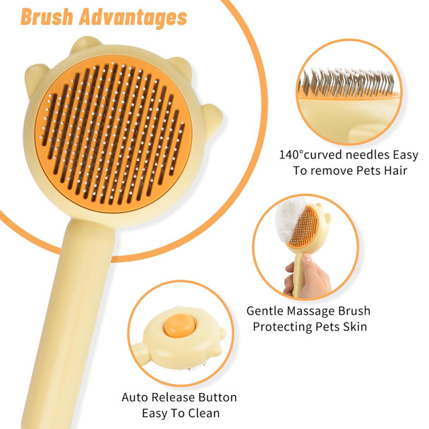 Cat Brush Dog Brush For Shedding,Cat Hair Brush,Cat Grooming Brush, Cat Brushes For Indoor Cats, Dog Brush For Short Haired Dogs,Short Hair Dog Brush,Pet Brush For Long And Short Hair