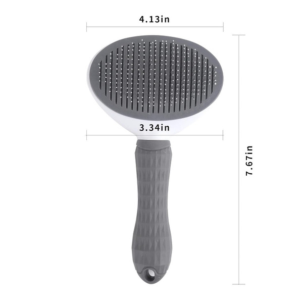 Pet Brush Brush With Release Button For Hair Brush For Removing Dead And Loose Hair Brush For Long And Short Pet Hair Brush To Relax Your Pet With Easy Use.