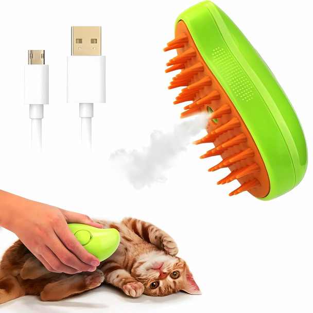 Multifunctional Cat Dog Hair Brush For Removing Tangled And Loose Hair, Steamy Cat Brush, 3 In1 Cat Steamy Brush For Massage, Cat Grooming Brush, Pet Hair Removal Comb For Cat And Dog