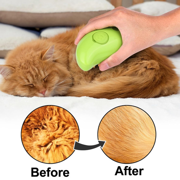 Multifunctional Cat Dog Hair Brush For Removing Tangled And Loose Hair, Steamy Cat Brush, 3 In1 Cat Steamy Brush For Massage, Cat Grooming Brush, Pet Hair Removal Comb For Cat And Dog