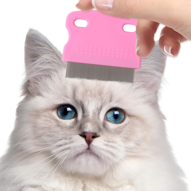 Pet Gentle Grooming / Messaging And Hair Removing Glove. Works Perfectly For Dog, Cat And Rabbits With Long/Short/Curly Fur. (Pink, 1 Pair)
