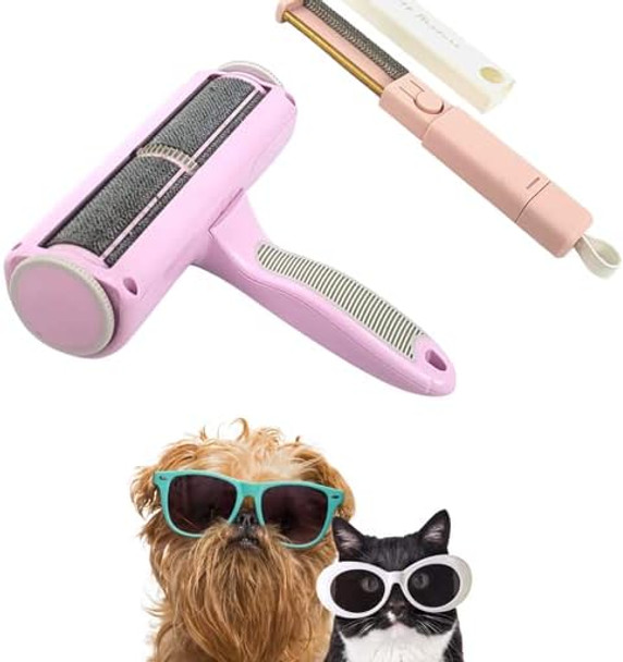 Zuki'S Pet Hair Remover Tool -Roller For Furniture, Rugs, Carpet, Car Seats Or Bedding- Reusable Cat And Dog, Durable, Portable Hair, Lint Remover,