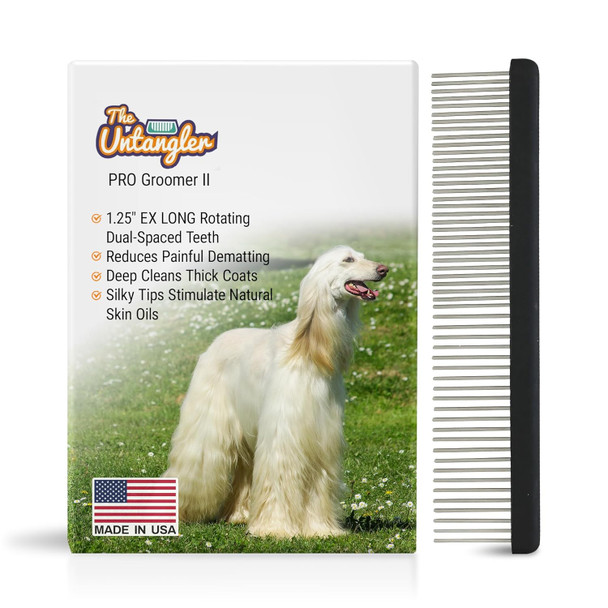 Professional Comb Dual-Spaced With Extra-Long Silky Smooth Teeth