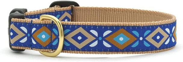 Up Country Aztec Blue Dog Collar - Large Up Country Aztec Blue Dog Collar - Large