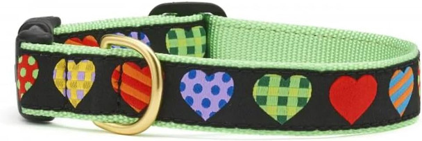 Up Country Valentine And Hearts Colorful Hearts Pattern Dog Collars And Leashes (Colorful Hearts Dog Collar, Medium (12 To 18 Inches) 1 Inch Wide Width) Up Country Valentine And Hearts Colorful Hearts Pattern Dog Collars And Leashes (Colorful Hearts Dog Collar, Medium (12 To 18 Inches) 1 Inch Wide Width)