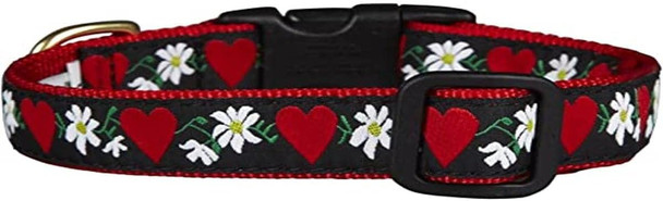 Up Country Hearts & Flowers Dog Collar - X-Large Up Country Hearts & Flowers Dog Collar - X-Large