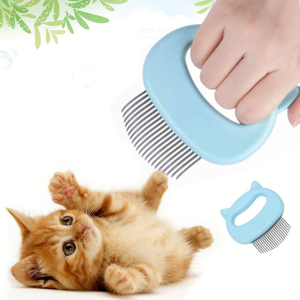 Pet Comb Hair Removal Massaging Shell Comb Tool (Pink Single)