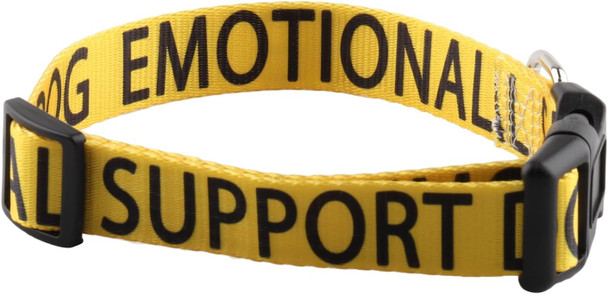 Funny Dog Collar Working Dog Collar Medical Id Tag Emotional Support Dog Over The Collar（Emotional Support Dog）