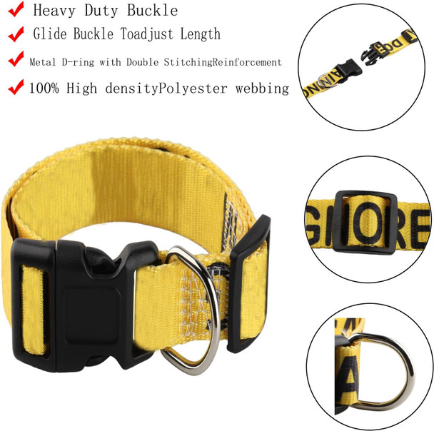 Funny Dog Collar Working Dog Collar Medical Id Tag Emotional Support Dog Over The Collar（Emotional Support Dog）