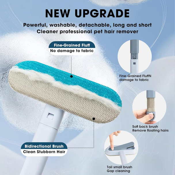 Pet Hair Remover For Furniture - Dog And Cat Fur Cleaner Brush Pet Hair Removal Tool Dog Hair Removal Broom,Reusable Lint Roller,Pet Hair Removal Tool,Suitable Sofa, Pet Bed,Rug,Clothes