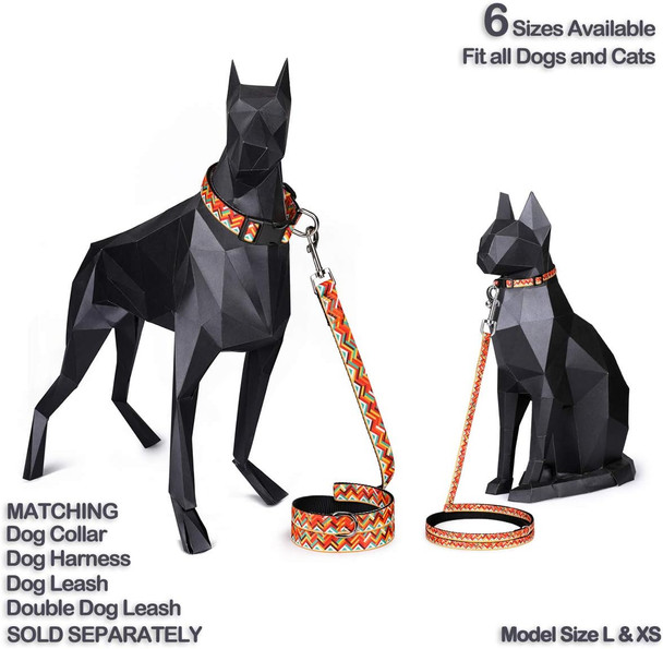 Pet Supplies, (Machu Picchu) Cat Collar, Dog Collar, Cat Leash, Dog Leash, Cat Harness, Dog Harness, Small Dog Collar, Medium Dog Collar, Large Dog Collar (Pet Collar, L)