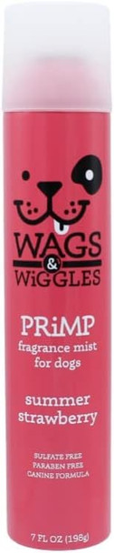 Wags & Wiggles Fragrance Mist For Dogs Dog Grooming Waterless Spray Summer Strawberry, 7 Oz Easy And Convenient Way To Freshen Your Pet Without A Bath