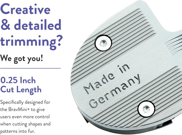 Wahl Professional Animal Designer Blade For Bravmini+ Pet, Dog, Cat & Horse Trimmers (#41590-7840) Replacement Blade - Trimmer Blade Replacement - With 1#30 Silver Blade Wahl Professional Animal Designer Blade For Bravmini+ Pet, Dog, Cat & Horse Trimmers (#41590-7840) Replacement Blade - Trimmer Blade Replacement - With 1#30 Silver Blade