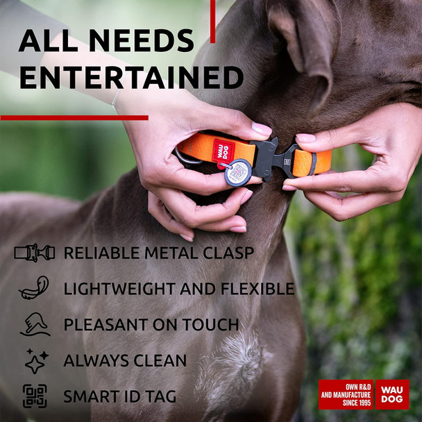 Waudog Retractable Dog Leash 16 Ft - 360° Tangle - Heavy Duty Pet Walking Leash For X-Small Small Medium Large Dog Or Cat With One-Handed Brake Pause Lock (S, Avocado)