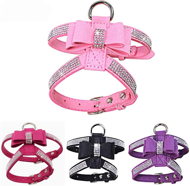 Weimostar Bow Tie Dog Harness Rhinestone Crystal Soft Bling Sparkly Diamond Jewel For Xs Small Breed Girls Pet Cat Puppy Female Kitten Pink Xxs Weimostar Bow Tie Dog Harness Rhinestone Crystal Soft Bling Sparkly Diamond Jewel For Xs Small Breed Girls Pet Cat Puppy Female Kitten Pink Xxs