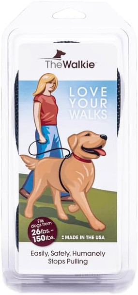 The Walkie No Pull Dog Leash - Gentle, Effective, Encourages Loose Leash Walking - Made In Usa - Purple Color - Size Large For Dogs 25 Lbs – 150 Lbs