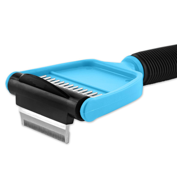 Ruffin' It Fur-B-Gone Pet Deshedding Tool, Small, Great For Dogs & Cats