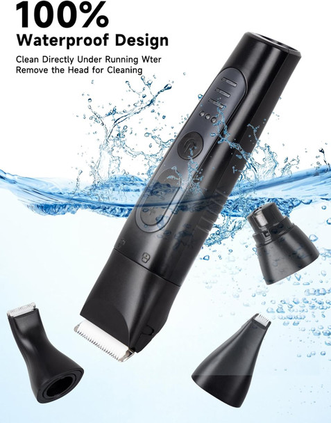 5-In-1 Dog Clippers For Grooming, Low Noise, Easy To Use, Usb Rechargeable, Waterproof, Suitable For Small Dogs And Cats