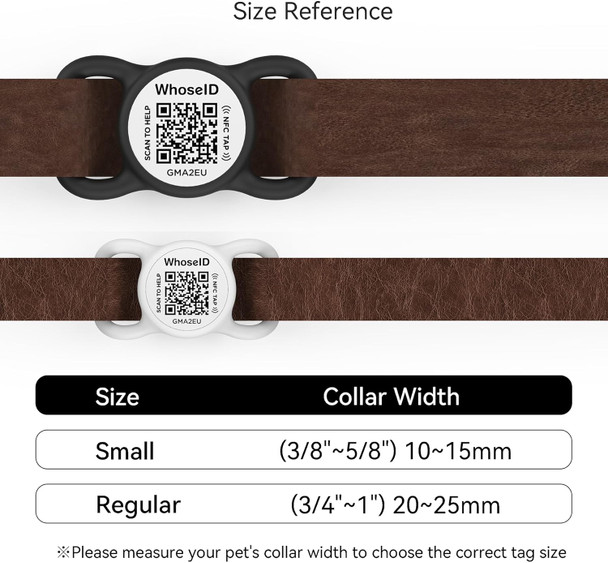 Qr Code Dog Tag With Nfc, Personalized Pet Id Tag, Silent Silicone Dog Id Tag, Modifiable Pet Online Profile, Multiple Emergency Contact, Scan Qr Code Send Pet Gps Location Email (Small, Red)