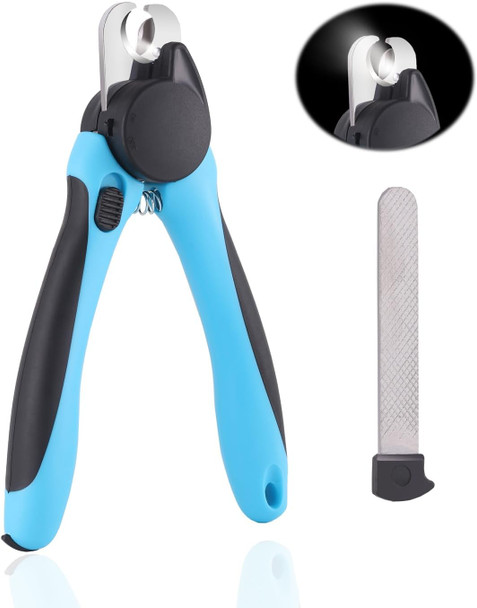 Dog Nail Clippers With Light,Pet Nail Clippers For Large Dog Or Cat,Dog Nail Trimmers With Quick Sensor Light