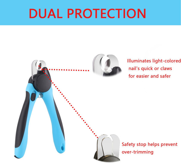 Dog Nail Clippers With Light,Pet Nail Clippers For Large Dog Or Cat,Dog Nail Trimmers With Quick Sensor Light