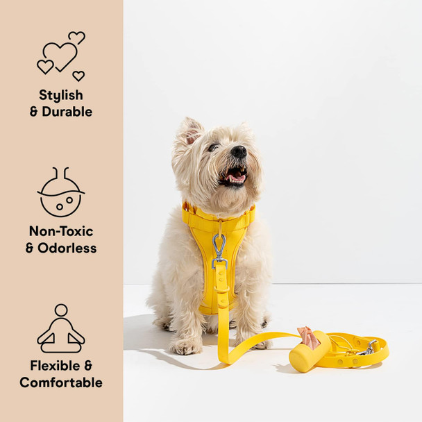 Wild One Dog Harness, The Original No-Pull, Pet Harness With 3 Leash Clips, Adjustable Soft Padded Dog Vest, Comfortable, Stretchy, Size L, Butter Yellows