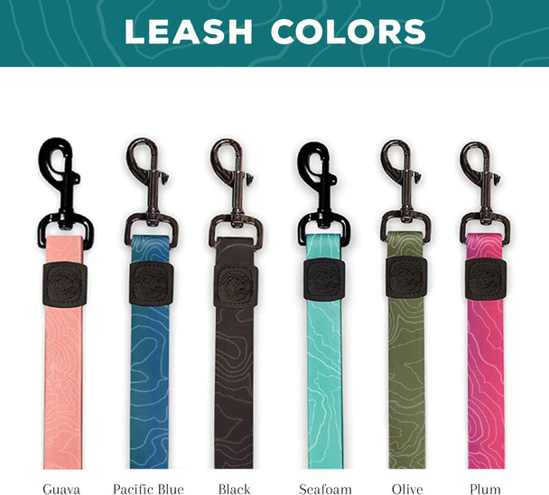 Wilderdog Waterproof Dog Leash - Repels Water & Dirt - 6Ft - Black - 1Ct