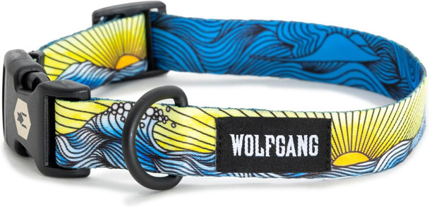 Wolfgang Premium Adjustable Dog Training Collar For Small Medium Large Dogs, Made In Usa, Dawnpatrol Print, Large (1 Inch X 18-26 Inch)
