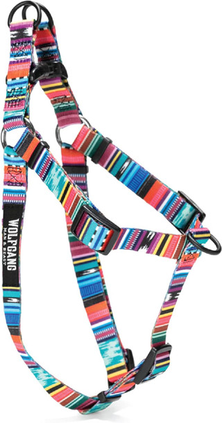 Wolfgang Premium No-Pull Dog Harness For Small Medium Large Dogs, Made In Usa, Quetzal Print, Large (1 Inch X 20-30 Inch)