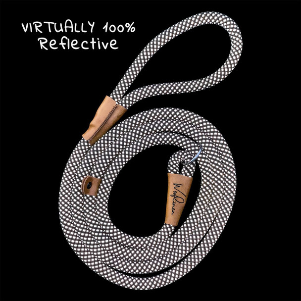 7Ft Ultra Reflective Fatty Series Premium Dog Slip Leash - Made From Large Gauge Mountain Climbing Rope - Make A Statement While Walking The Strongest Of Pullers (Starry Night)